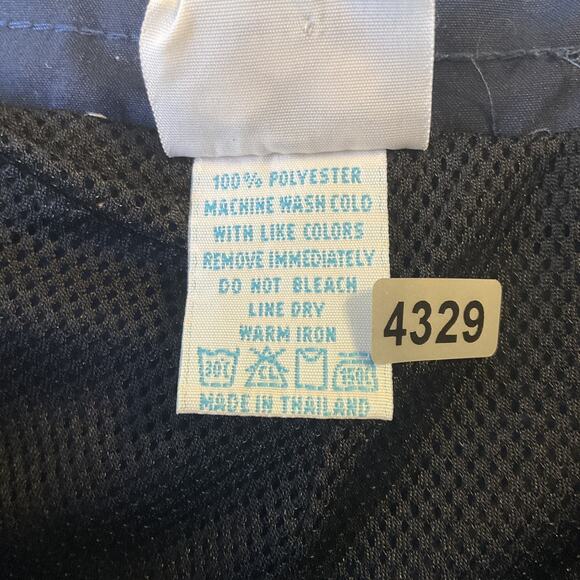 Arena Men Swimwear L Navy Swim Trunks Colorblock Activewear Logo Contrast Trim - Picture 3 of 11